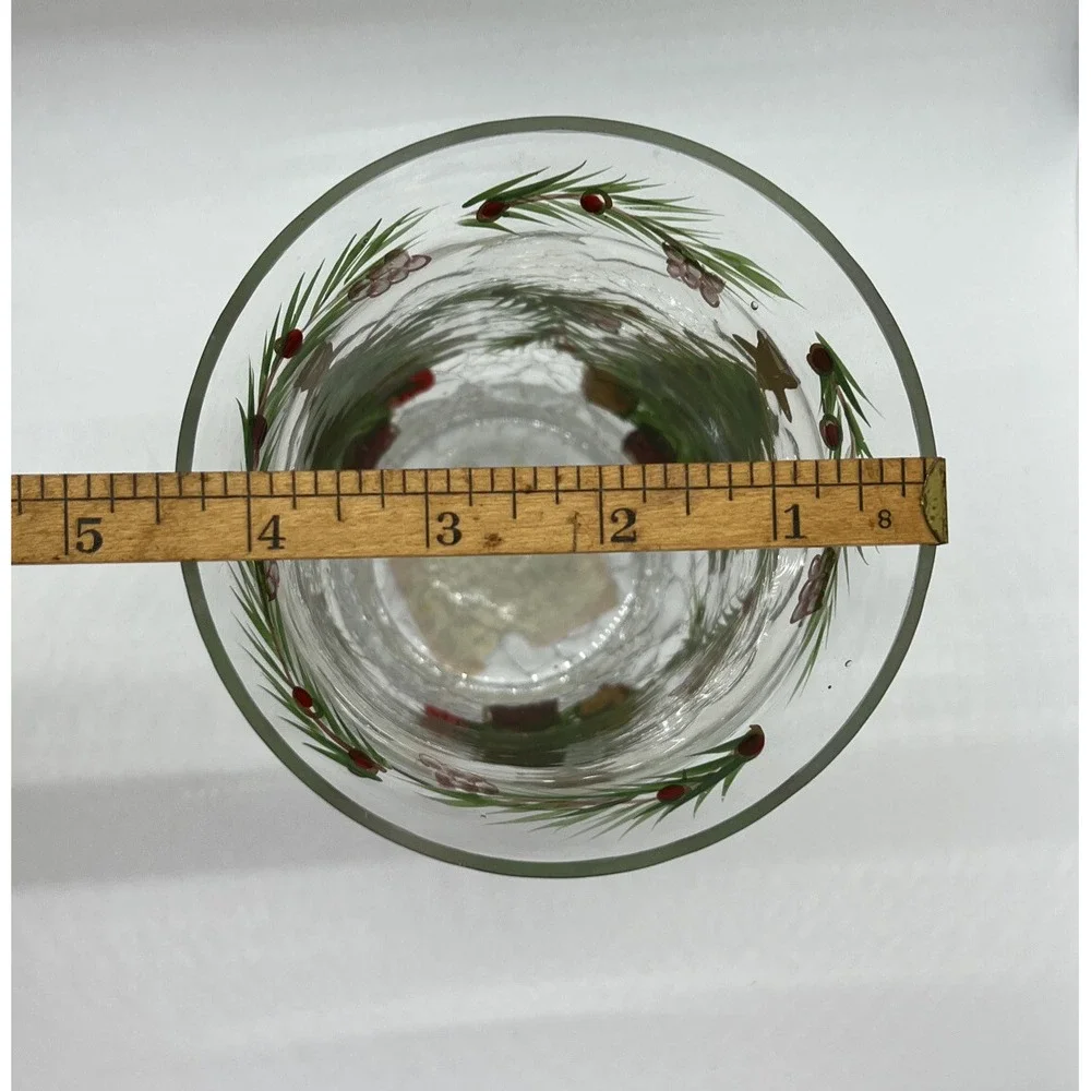 Fifth Avenue‎ Crystal Christmas Tree Hurricane Tea Light Pillar Candle Holder 6